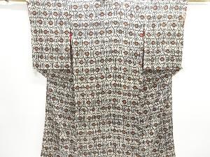 アンティーク　紋錦紗抽象模様着物